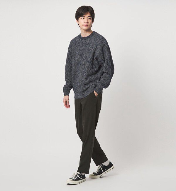 UNITED ARROWS green label relaxing「ミックスカラー クルーネック ニット」|ニット・セーター|