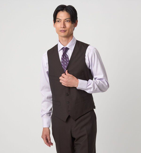 UNITED ARROWS green label relaxing「コットン ナローストライプ ワイドカラー ドレスシャツ -イージーアイロン-」|シャツ・ブラウス|