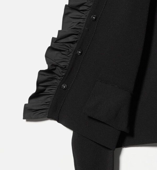 UNITED ARROWS green label relaxing「フロント フリル ニット カーディガン」|カーディガン|