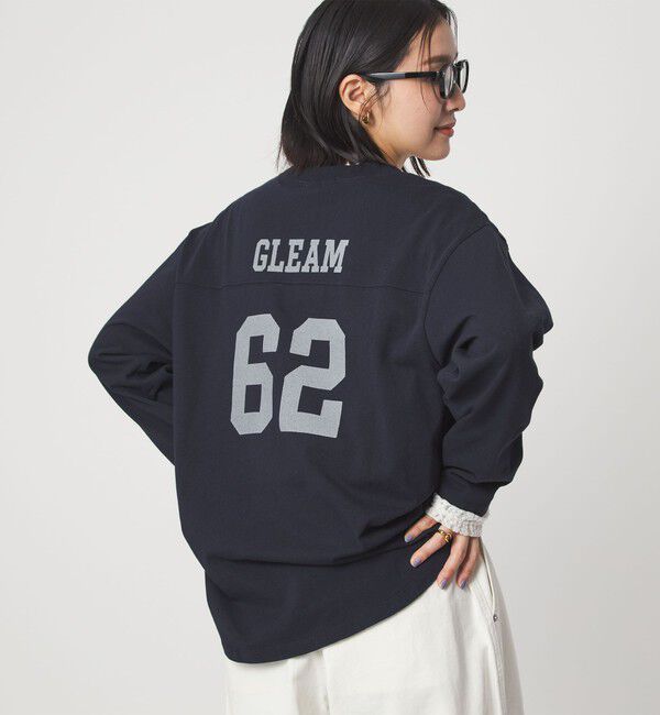 UNITED ARROWS green label relaxing「【WEB限定】＜at ease＞ナンバー プリント TEE」|Tシャツ・カットソー|NAVY