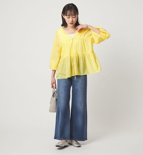 UNITED ARROWS green label relaxing「全方位映えギャザーブラウス」|シャツ・ブラウス|