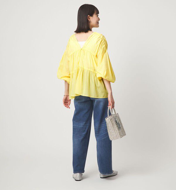 UNITED ARROWS green label relaxing「全方位映えギャザーブラウス」|シャツ・ブラウス|