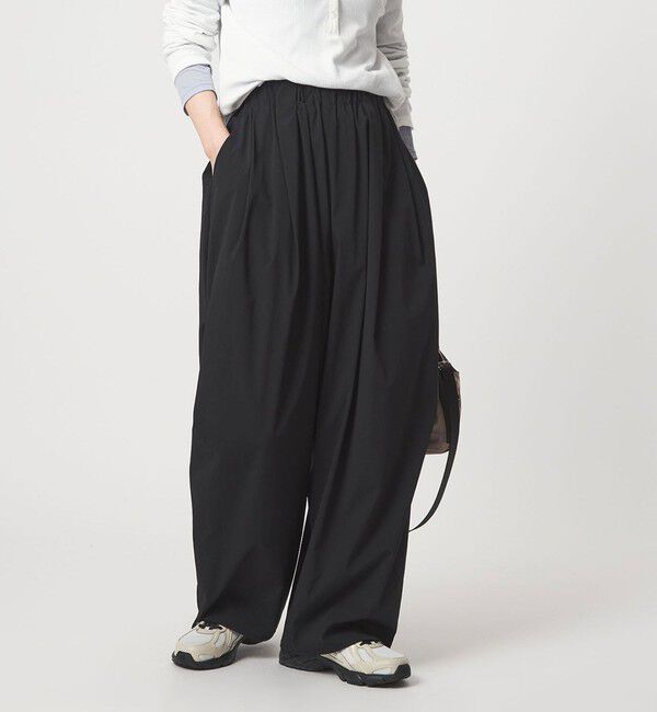 UNITED ARROWS green label relaxing「【WEB限定】＜at ease＞2WAY ワイド パンツ 撥水 UVカット」|その他|BLACK
