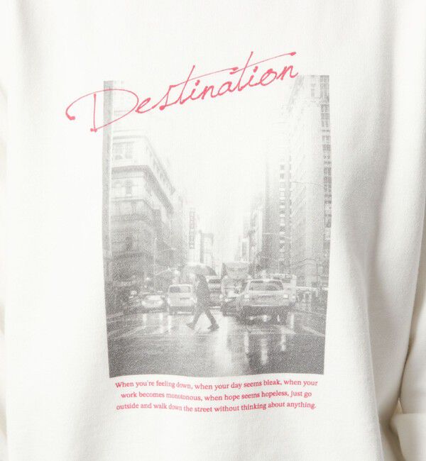 UNITED ARROWS green label relaxing「【WEB限定】＜at ease＞フォト プリント スウェット プルオーバー」|スウェット・ジャージ|