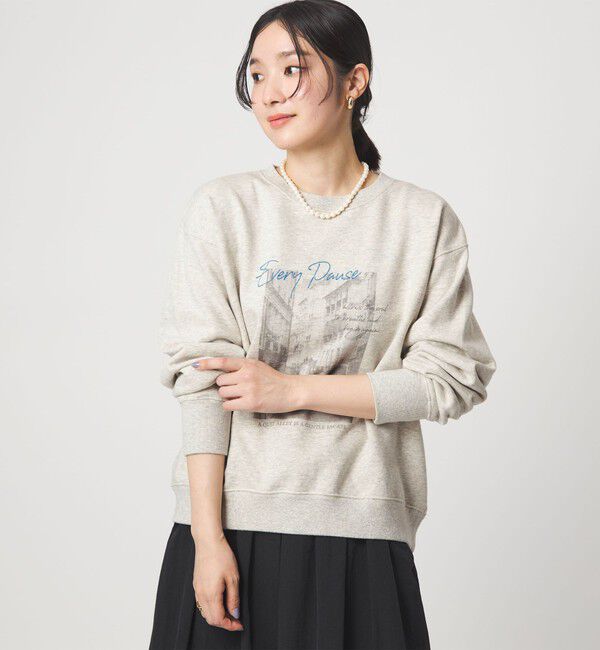 UNITED ARROWS green label relaxing「【WEB限定】＜at ease＞フォト プリント スウェット プルオーバー」|スウェット・ジャージ|