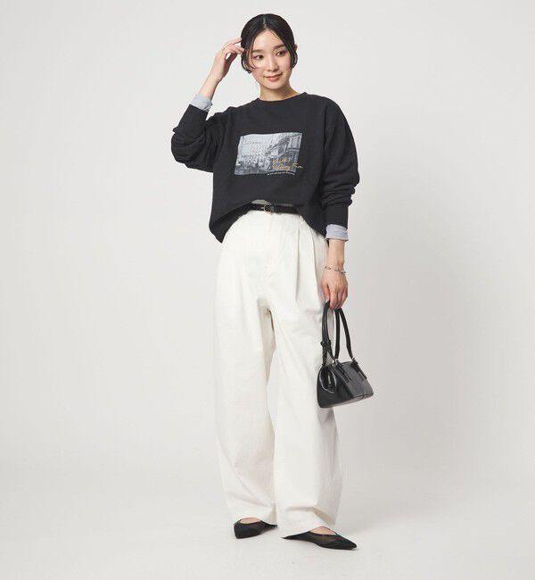 UNITED ARROWS green label relaxing「【WEB限定】＜at ease＞フォト プリント スウェット プルオーバー」|スウェット・ジャージ|