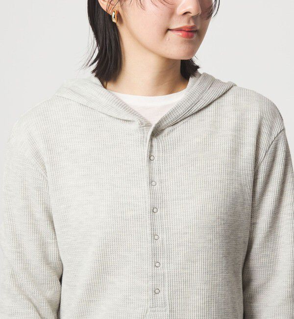 UNITED ARROWS green label relaxing「【WEB限定】＜at ease＞ワッフル フード ロングスリーブ カットソー」|Tシャツ・カットソー|