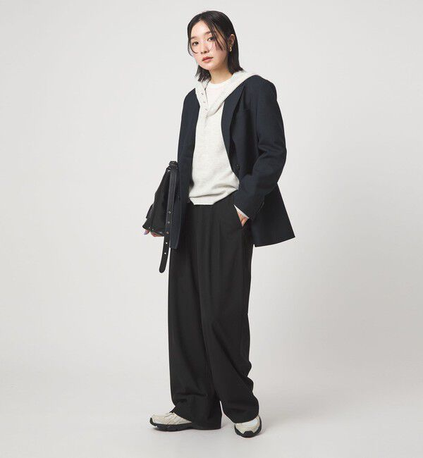 UNITED ARROWS green label relaxing「【WEB限定】＜at ease＞ワッフル フード ロングスリーブ カットソー」|Tシャツ・カットソー|