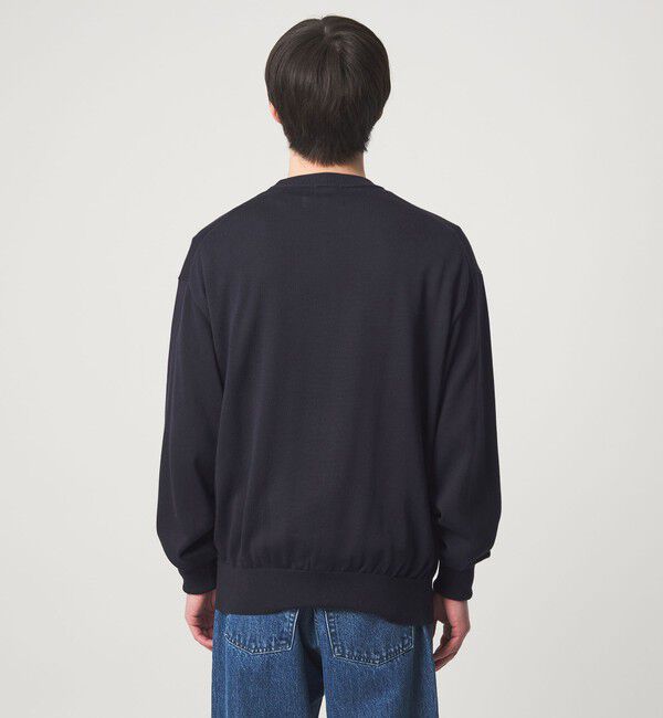 UNITED ARROWS green label relaxing「FINE BASIC アメリカンシーアイランドコットン クルーネック ニット」|ニット・セーター|
