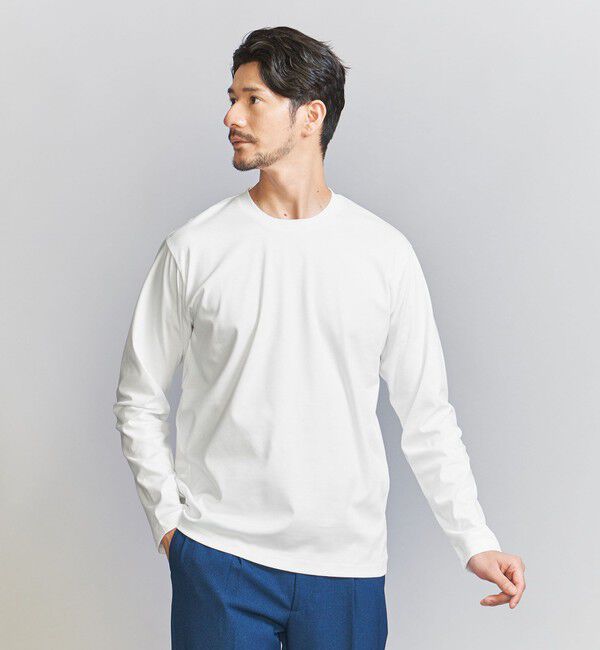 BEAUTY&YOUTH UNITED ARROWS「【WEB限定 WARDROBE SMART】NORITAKE クルーネック スマートフィット カットソー」|Tシャツ・カットソー|