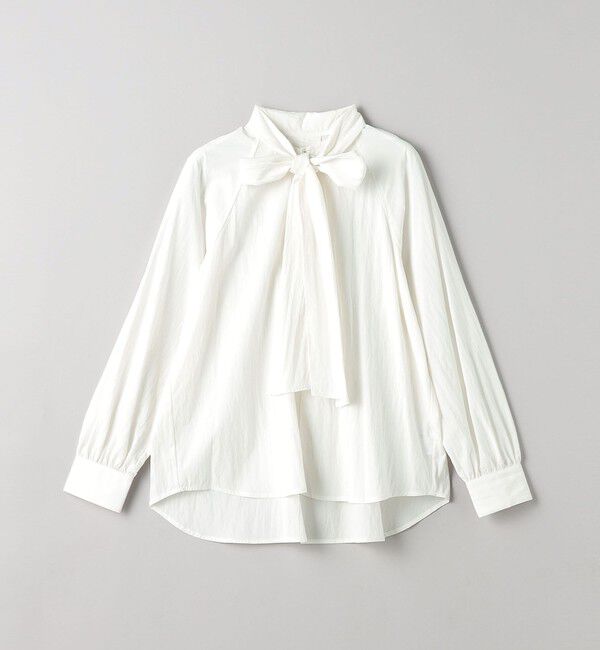 BEAUTY&YOUTH UNITED ARROWS「【WEB限定 Wardrobe DAILY MINIMAL】リボンタイブラウス -2WAY/ウォッシャブル-」|シャツ・ブラウス|