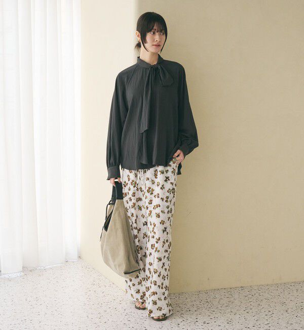 BEAUTY&YOUTH UNITED ARROWS「【WEB限定 Wardrobe DAILY MINIMAL】リボンタイブラウス -2WAY/ウォッシャブル-」|シャツ・ブラウス|