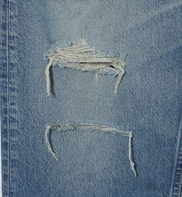 California General Store「＜CGS.＞ オーガニックコットン ダメージ デニムパンツ」|デニム|