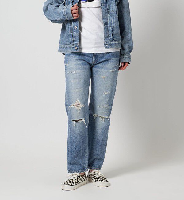California General Store「＜CGS.＞ オーガニックコットン ダメージ デニムパンツ」|デニム|