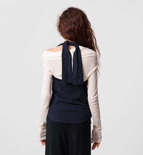 ATTISESSION「＜ATTISESSION＞ウラケ ホルターネック トップス」|Tシャツ・カットソー|