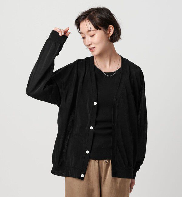 BEAUTY&YOUTH UNITED ARROWS「【WEB限定】シアー カーディガン」|カーディガン|