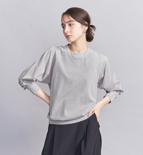 BEAUTY&YOUTH UNITED ARROWS「【WEB限定】シアー ラグラン スウェット」|Tシャツ・カットソー|LT.GRAY