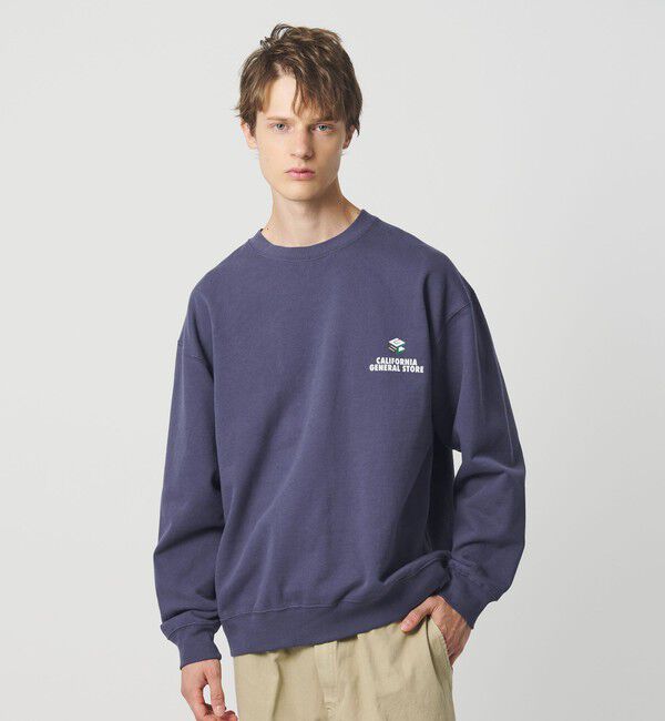 California General Store「＜CGS.＞オーガニックコットン PS プリント スウェット」|スウェット・ジャージ|NAVY