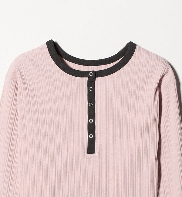 BEAUTY&YOUTH UNITED ARROWS「【WEB限定】ランダムリブ ヘンリーネック スナッププルオーバー」|Tシャツ・カットソー|