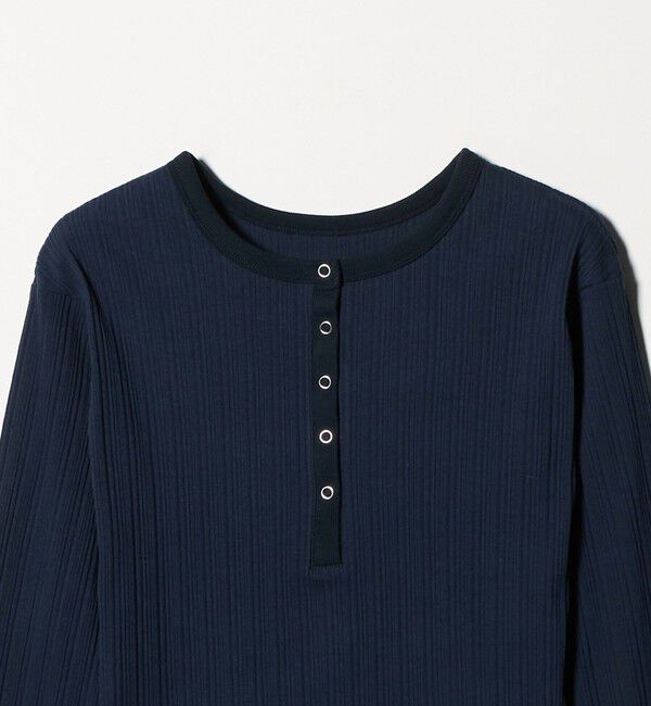 BEAUTY&YOUTH UNITED ARROWS「【WEB限定】ランダムリブ ヘンリーネック スナッププルオーバー」|Tシャツ・カットソー|