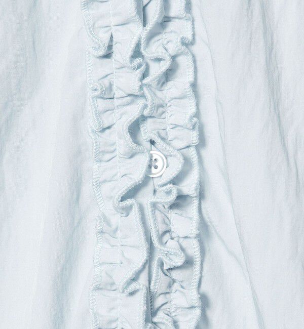 BEAUTY&YOUTH UNITED ARROWS「【WEB限定 Wardrobe DAILY MINIMAL】ラッフル Vネックブラウス ウォッシャブル」|シャツ・ブラウス|