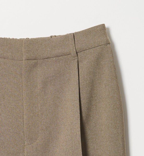 BEAUTY&YOUTH UNITED ARROWS「【WEB限定 Wardrobe DAILY MINIMAL】メランジ タックストレートパンツ ウォッシャブル」|スラックス|