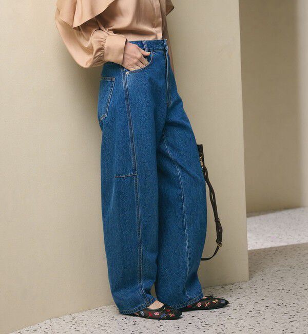 BEAUTY&YOUTH UNITED ARROWS「【WEB限定】カーブ デニムパンツ」|デニム|