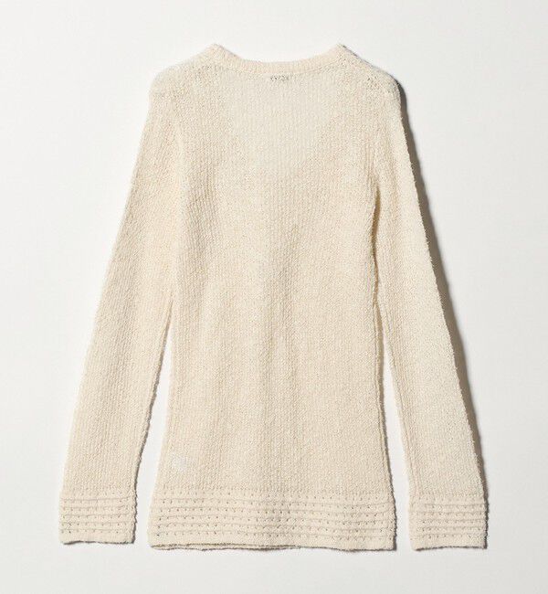 ATTISESSION「＜ATTISESSION＞メッシュ Uネック ニット トップス」|ニット・セーター|