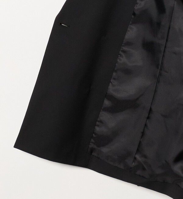 ATTISESSION「＜ATTISESSION＞ベルテッド ダブルブレスト ジャケット ブラック」|テーラードジャケット|