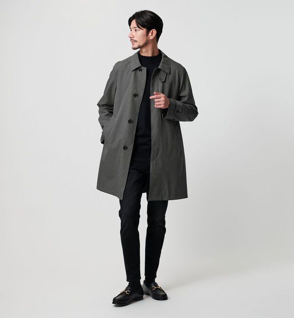BEAUTY&YOUTH UNITED ARROWS「【WEB限定 WARDROBE SMART】Reflax バルマカーンコート」|ステンカラーコート|DK.GRAY