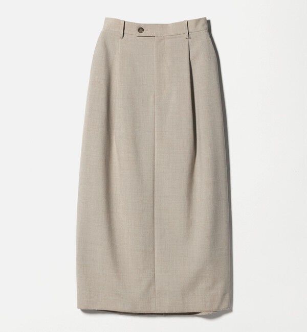 BEAUTY&YOUTH UNITED ARROWS「ポリエステルブレンド タックスカート」|スカート|BEIGE