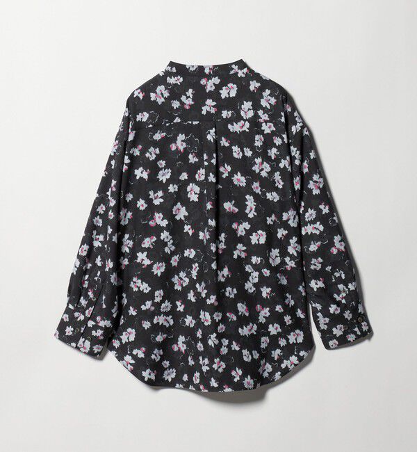 BEAUTY&YOUTH UNITED ARROWS「フラワープリント バンドカラーシャツ ウォッシャブル」|シャツ・ブラウス|
