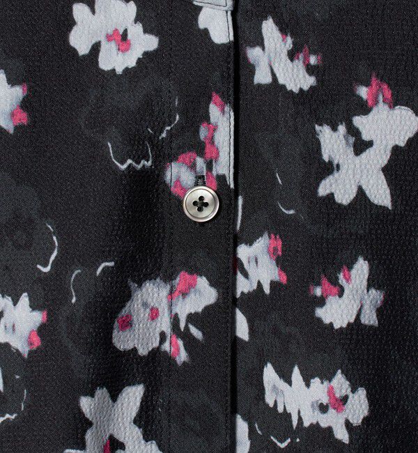 BEAUTY&YOUTH UNITED ARROWS「フラワープリント バンドカラーシャツ ウォッシャブル」|シャツ・ブラウス|