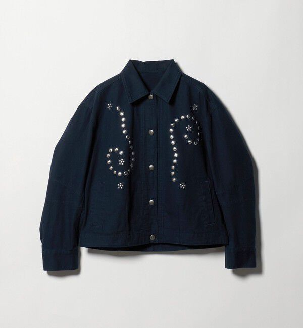 BEAUTY&YOUTH UNITED ARROWS「コットン メタルモチーフ ブルゾン」|ブルゾン・スタジャン|NAVY