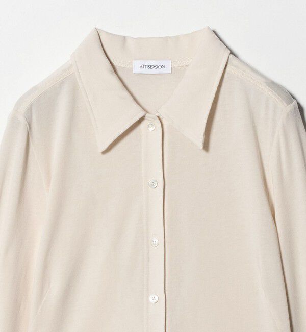 ATTISESSION「＜ATTISESSION＞ジャージー シャツ 」|カーディガン|