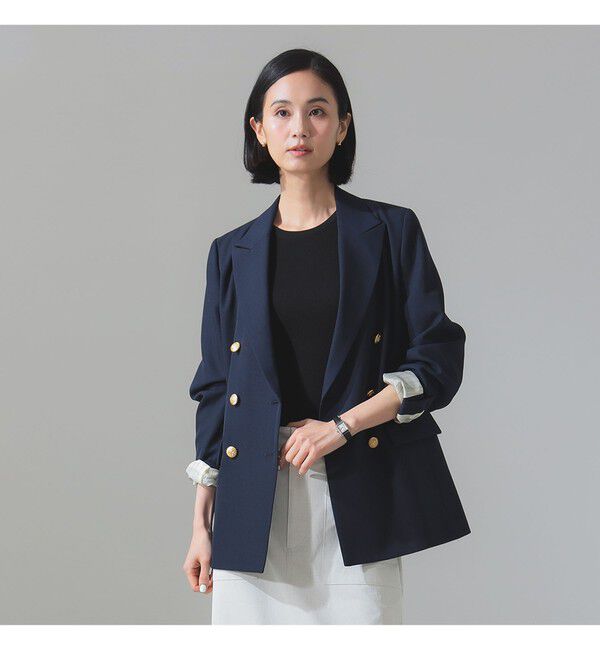 Demi-Luxe BEAMS 「ドライギャバジン ６ボタン ダブルジャケット」|ダッフルコート|