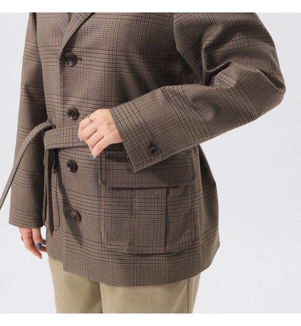 BEAMSBOY「チェック シューティング ジャケット」|テーラードジャケット|