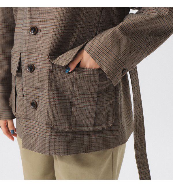 BEAMSBOY「チェック シューティング ジャケット」|テーラードジャケット|