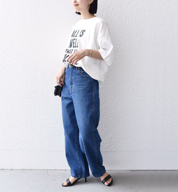 SHIPS for women「【SHIPS別注】81BRANCA:5分袖 ロゴ TEE 24SS 」|Tシャツ・カットソー|