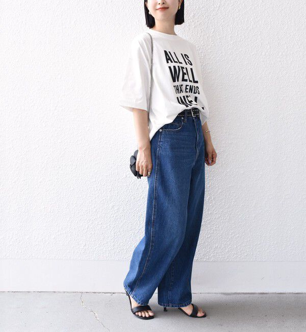 SHIPS for women「【SHIPS別注】81BRANCA:5分袖 ロゴ TEE 24SS 」|Tシャツ・カットソー|