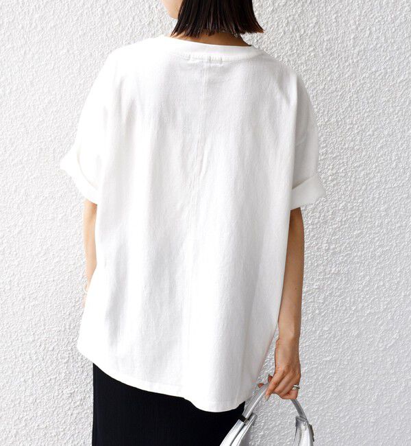 SHIPS for women「【SHIPS別注】81BRANCA:5分袖 ロゴ TEE 24SS 」|Tシャツ・カットソー|
