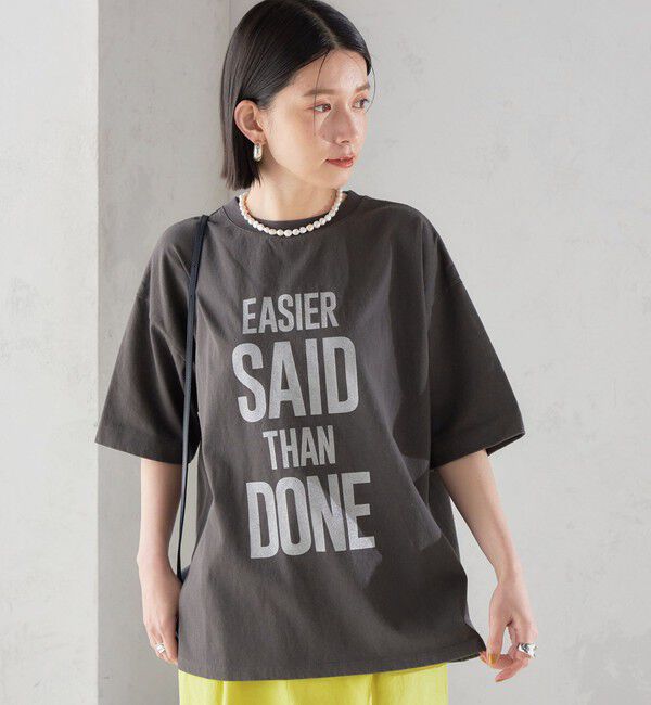 SHIPS for women「【SHIPS別注】81BRANCA:5分袖 ロゴ TEE 24SS 」|Tシャツ・カットソー|