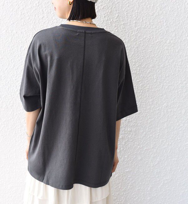 SHIPS for women「【SHIPS別注】81BRANCA:5分袖 ロゴ TEE 24SS 」|Tシャツ・カットソー|