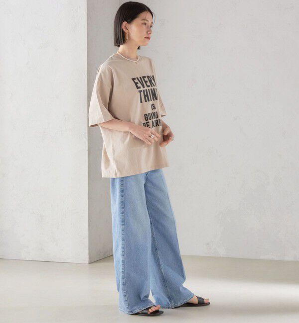 SHIPS for women「【SHIPS別注】81BRANCA:5分袖 ロゴ TEE 24SS 」|Tシャツ・カットソー|