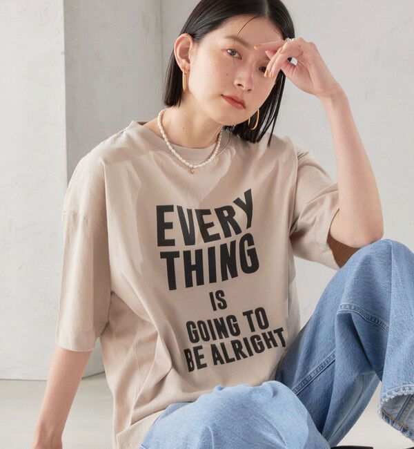 SHIPS for women「【SHIPS別注】81BRANCA:5分袖 ロゴ TEE 24SS 」|Tシャツ・カットソー|