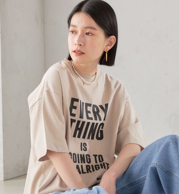SHIPS for women「【SHIPS別注】81BRANCA:5分袖 ロゴ TEE 24SS 」|Tシャツ・カットソー|