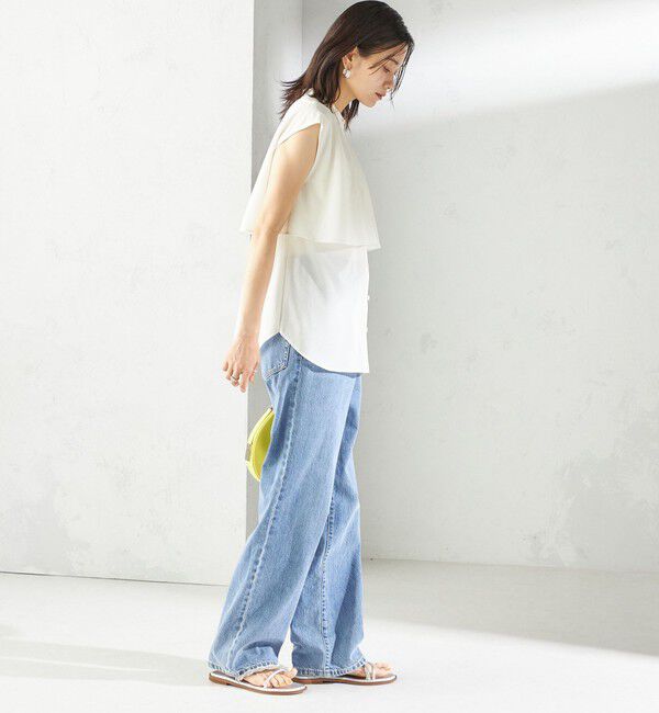 SHIPS for women「〈洗濯機可能〉ストレート フィット デニム パンツ」|デニム|