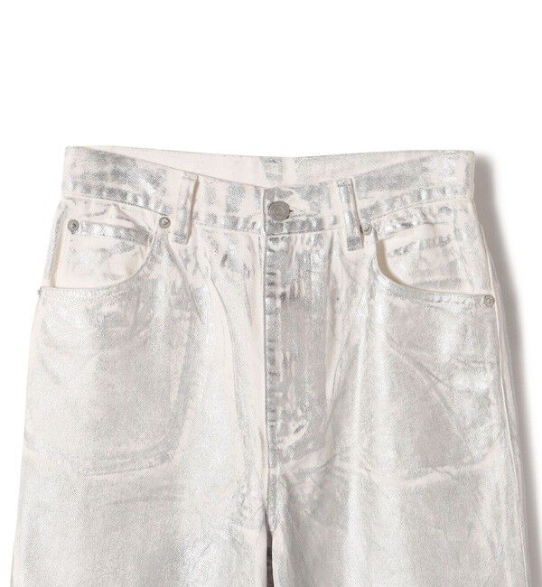 SHIPS for women「〈洗濯機可能〉箔プリント ストレート フィット デニムパンツ 24SS ◇」|デニム|