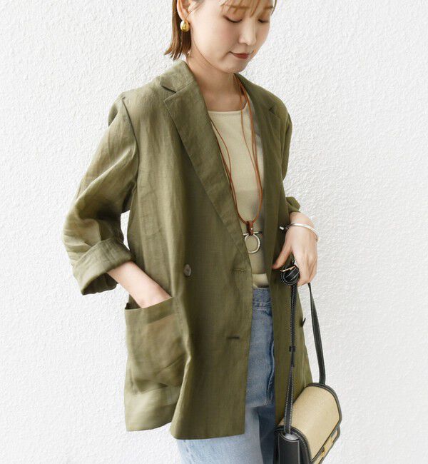 SHIPS for women「〈手洗い可能〉ラミー シアー ジャケット」|テーラードジャケット|