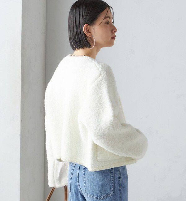 SHIPS for women「〈手洗い可能〉メタル釦 パイル ジャケット」|その他|